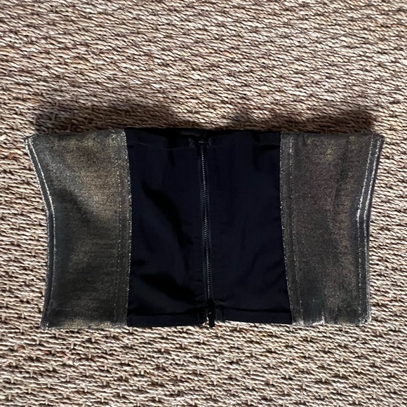 Tibi gold metallic corset with boning size 2 - Picture 4 of 5